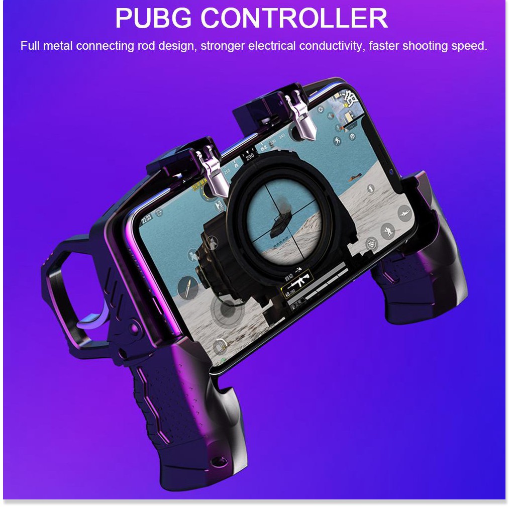 Tay cầm chơi game 4 ngón thiết bị kết nối hỗ trợ PUBG K21 Tay cầm không ồn nút bắn nhanh thượng hạng cho trò chơi PUBG R | BigBuy360 - bigbuy360.vn