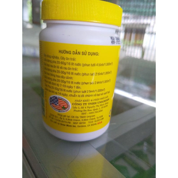 Phân Bón Lá NPK 30-10-10 Grow &amp; More (100gr)