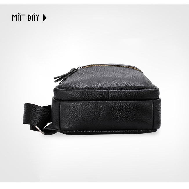 Túi đeo chéo nam thời trang 100% da bò thật | Bảo hành nổ da 1 năm | BigBuy360 - bigbuy360.vn