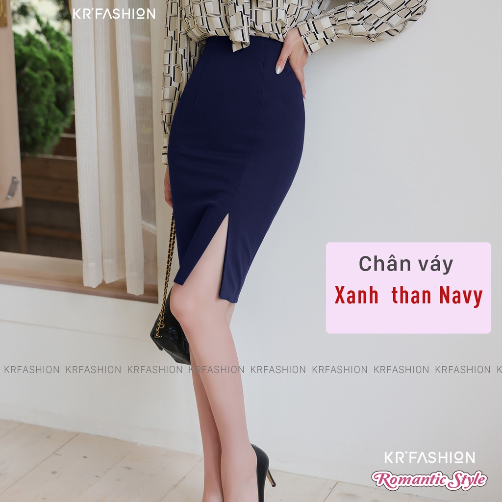 Chân váy công sở xẻ tà SK2401  style Hàn Quốc - KRFashion Cao cấp bút chì xẻ đẹp thanh lịch | BigBuy360 - bigbuy360.vn