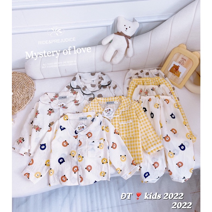 pizama đũi xốp cho bé