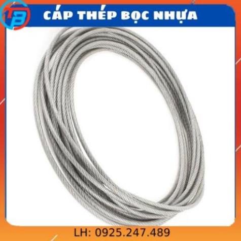 Dây Cáp Thép Bọc Nhựa 6mm (6 ly) Cắt Lẻ Và Sỉ Theo Yêu Cầu - Kim khí capthepsaigon