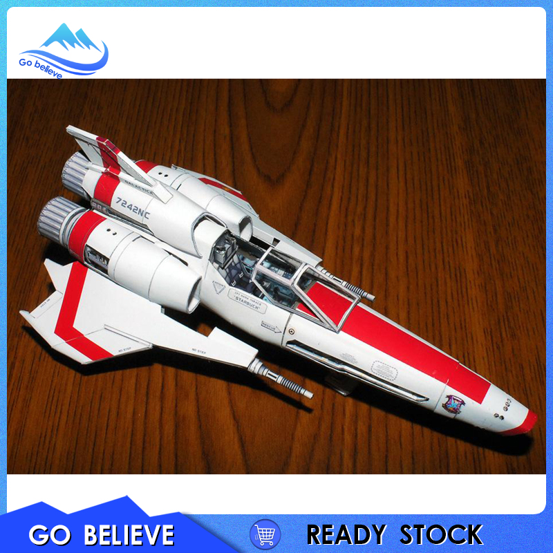 [Go believe]Battlestar Galactica Viper MK2 3D Model Kit Replica Spaceship DIY Handmade