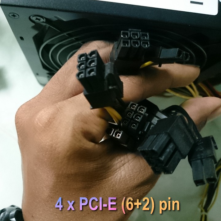 Nguồn máy tính công suất thực cao cấp AcBel E2 Plus 470 - 510, iPower 510 có nguồn phụ PCI-E tới 32 pins