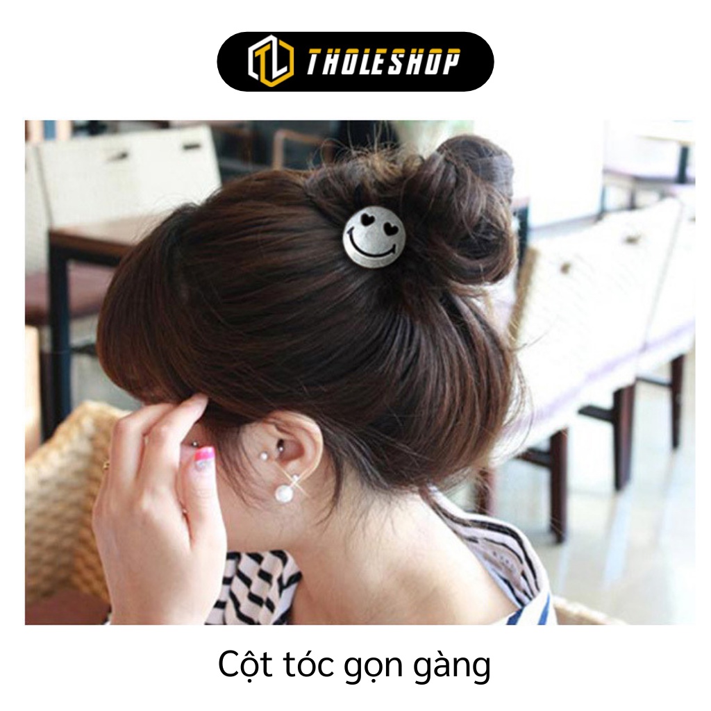 Dây Cột Tóc - Thun Buộc Tóc Hình Mặt Cười Ngộ Nghĩnh, Đơn Giản 5992