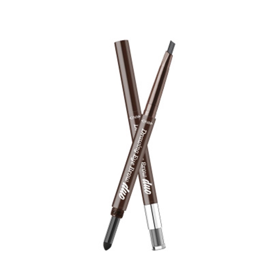 Bút kẻ lông mày DNM xoay 3D kèm đầu phấn nước trang điểm chuyên dụng tiện lợi | BigBuy360 - bigbuy360.vn