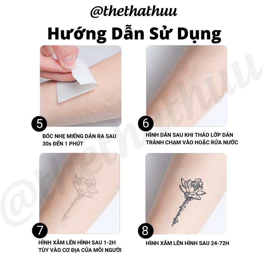 Hình Xăm Thảo Dược 15 Ngày Không Thấm Nước Mồ Hôi Thethathuu GZ054