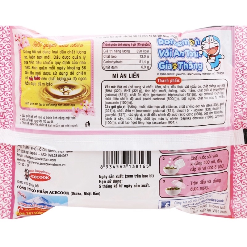 Thùng mì Hảo Hảo tôm chua cay 30 gói x 75g | BigBuy360 - bigbuy360.vn