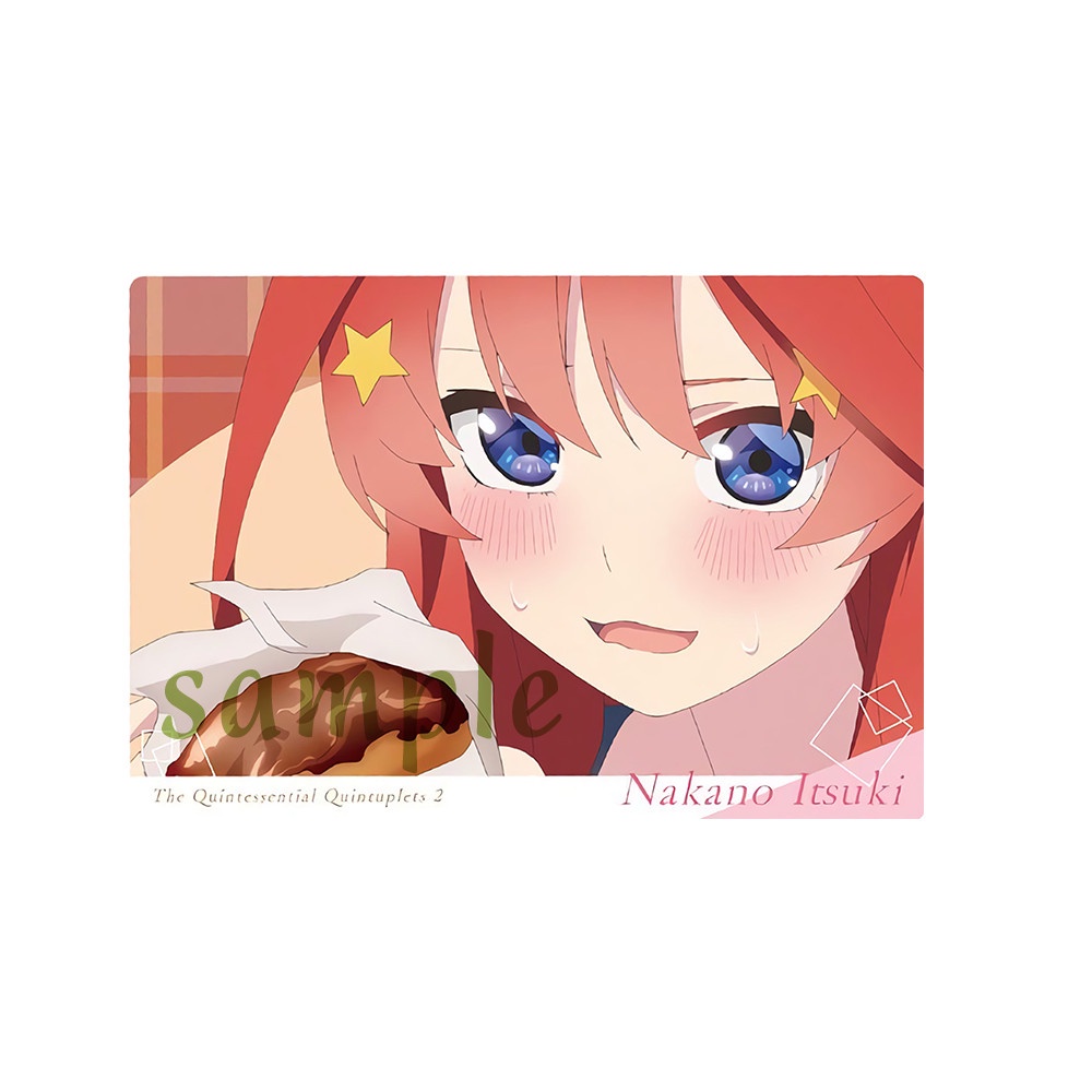 Ảnh card bo góc GOTOUBUN NO HANAYOME nhiều mẫu in hình Nhà Có 5 Nàng Dâu thẻ bo viền 5*8cm anime chibi sưu tầm