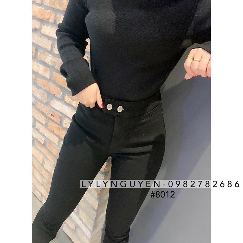 QUẦN SKINNY 2 CÚC LÓT NỈ QUẢNG CHÂU MS19290