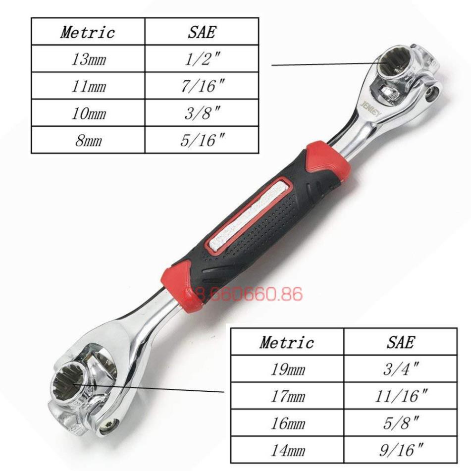 Bộ Cờ Lê Đa Năng 8 IN 1 Tiger Wrench Thép Cao Cấp