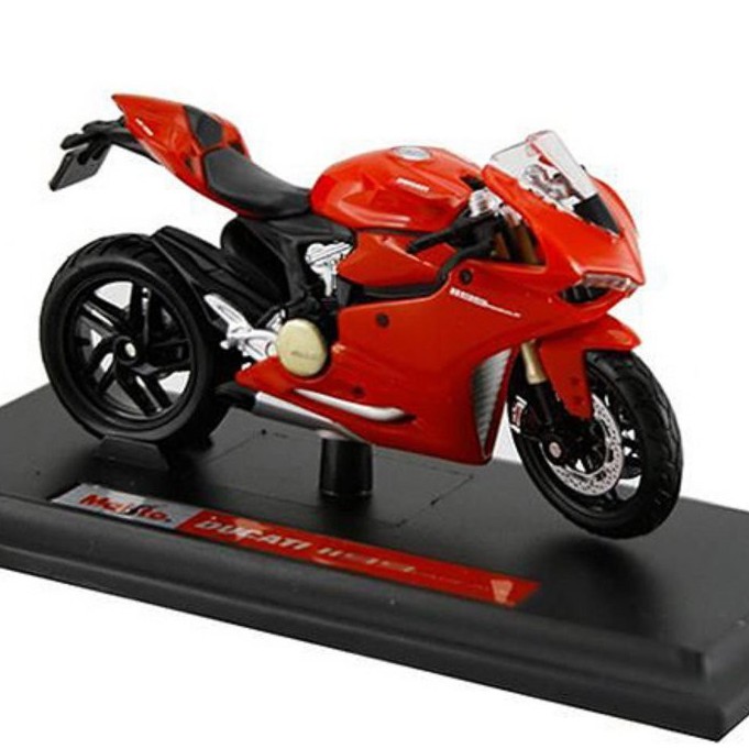 XE MÔ HÌNH MOTO DUCATI 1199 PANIGALE TỈ LỆ 1:18 - MAISTO - ĐỎ - 8789