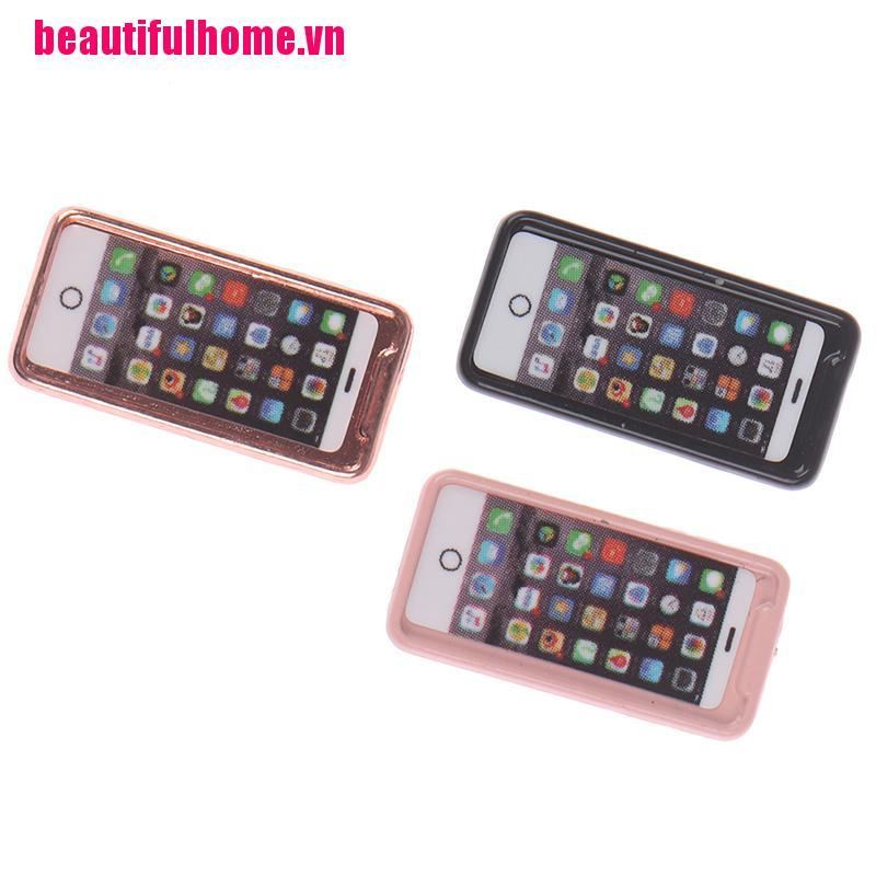 1 Mô Hình Điện Thoại Mini Tỉ Lệ 1 / 12 Xinh Xắn Dành Cho Búp Bê