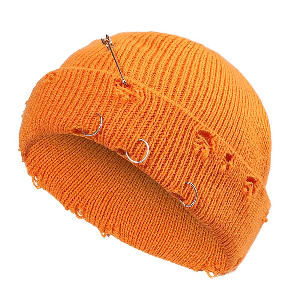 Nón beanie NORMAN vải dệt kim màu trơn ấm áp dễ thương phong cách hip hop cho nam và nữ