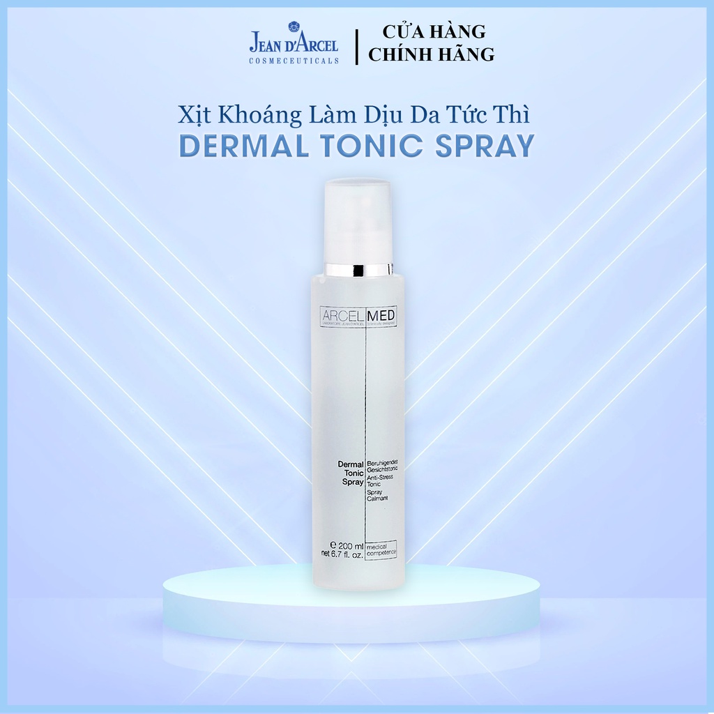 [CHÍNH HÃNG] Xịt khoáng Jean D arcel giúp làm dịu da - Dermal tonic spray 200ml