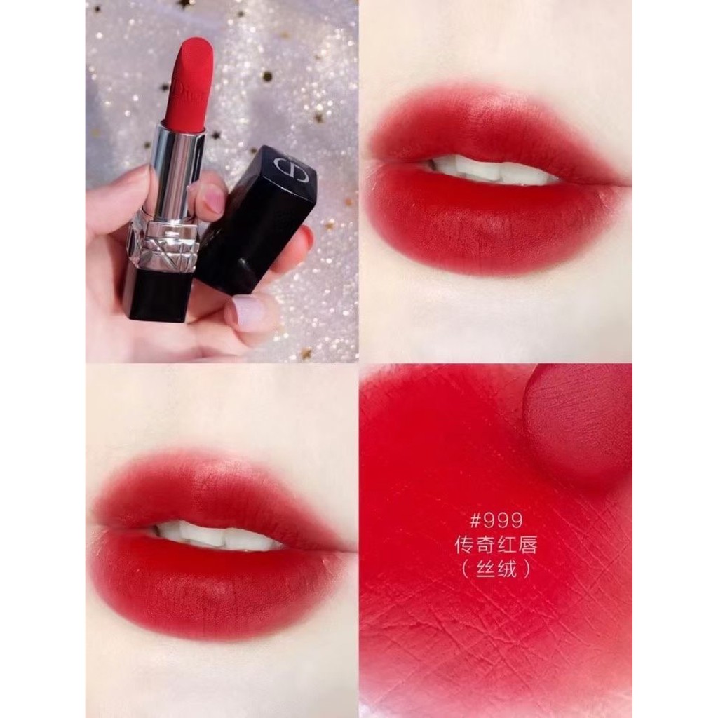 [𝗚𝗢𝗠 𝗢𝗥𝗗𝗘𝗥] Son Rouge Dior 999, Bộ sưu tập son Dior đủ màu Sale sock