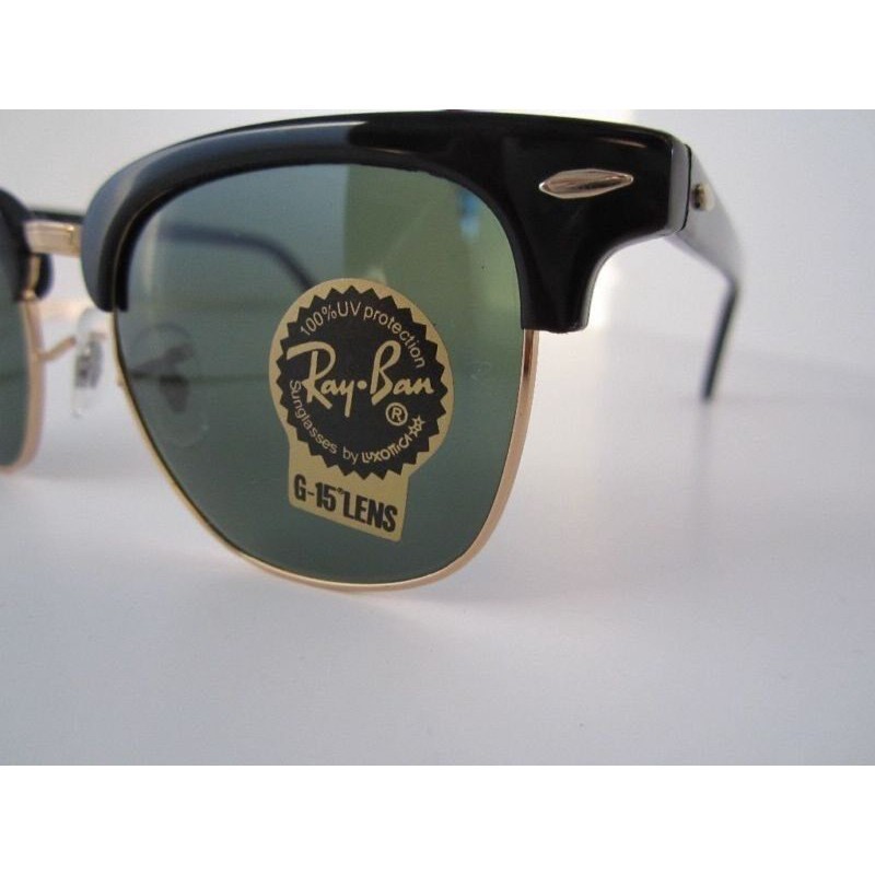 Ống Kính Xanh Mới Ray / Ban Clubmaster Rb3016 W0365 51mm