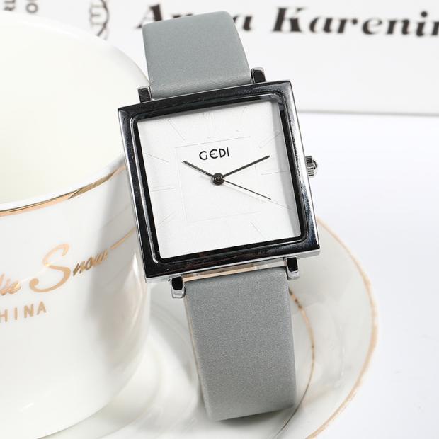 Đồng Hồ Nữ Chính Hãng GEDI TD1 Dây Da Cao Cấp Mặt Vuông Thời Trang Sang Chảnh Đẹp Giá Rẻ
