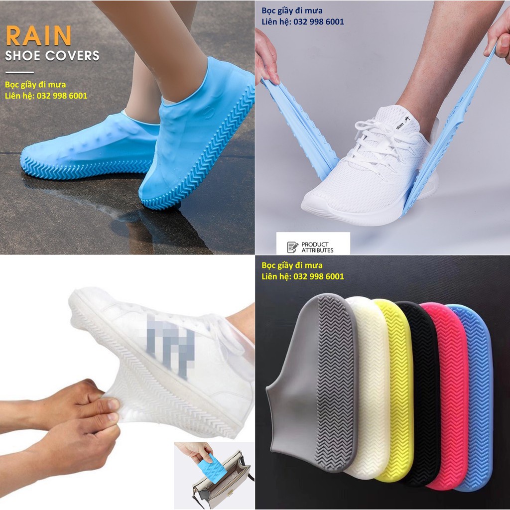 Bọc giày đàn hồi đi mưa Silicon siêu tiện lợi (có Video hướng dẫn) magic | BigBuy360 - bigbuy360.vn