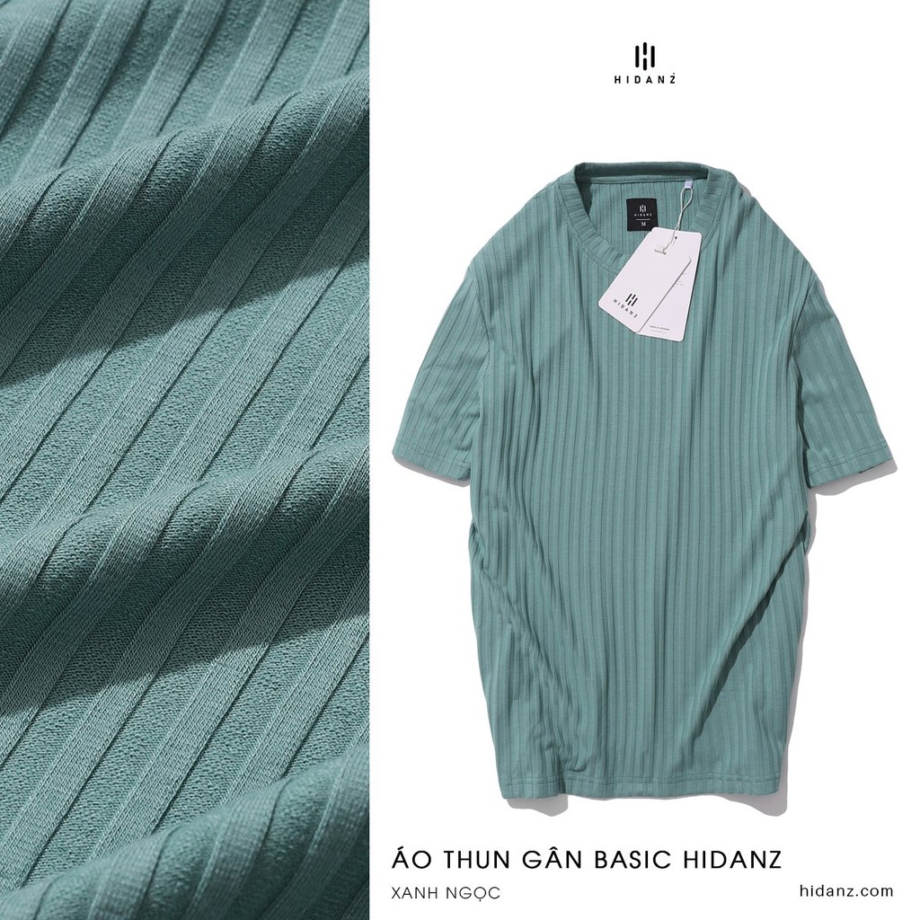 Áo thun nam basic HIDANZ mã ATG01 - chất Craysall sợi thun gân co giãn - mềm mại - thoải mái - thoáng mát | BigBuy360 - bigbuy360.vn