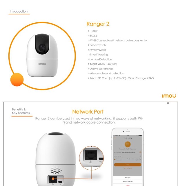 CAMERA WIFI XOAY IMOU A22  2MP, CAMERA CHÍNH HÃNG DSS