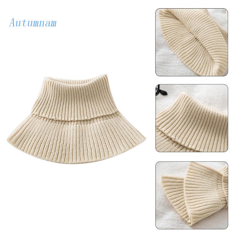 Cổ Áo Len Giả Gân Rời Được Màu Sắc Cổ Điển