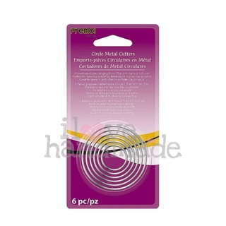 Khuôn cắt đất sét hình tròn - sculpey circle metal cutters