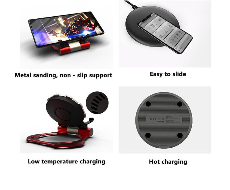 Qi Fast Wireless Charger For Samsung S21 S20 Ultra S8 S9 S10 Note 9 10 + Quick USB Charger For iPhone 12 11 Pro Max XS 8 Plus