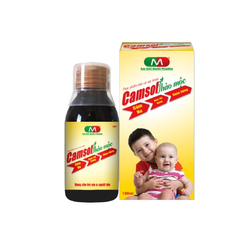 Camsol thảo mộc - 100ml -Giúp làm ấm đường hô hấp, hỗ trợ làm giảm ho, rát họng, khản tiếng, do viêm họng, viêm phế quản