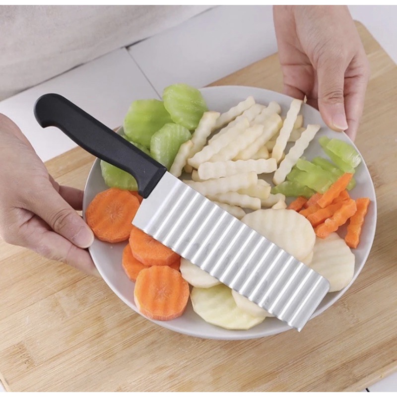 Dao Cắt Rau Củ Quả, Cách Thạch Lượn Sóng 24cm