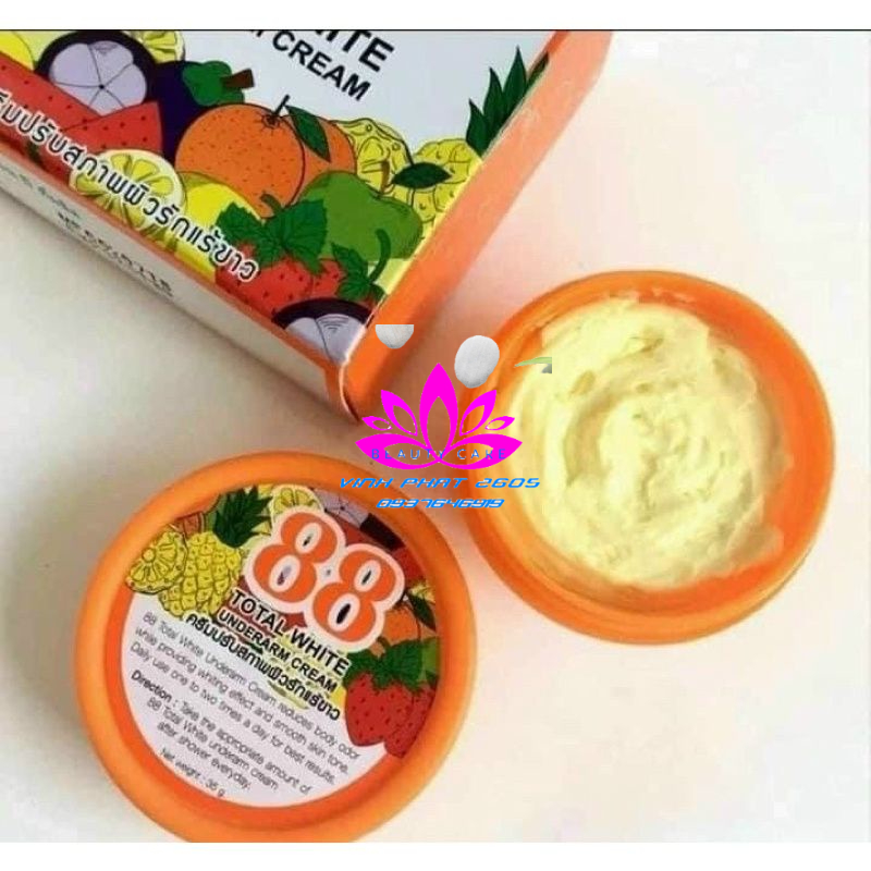 Kem thâm nách Total White 88 Underarm Cream 35g