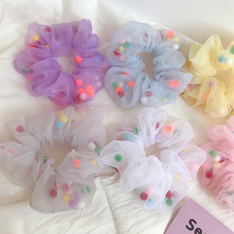 Dây cột tóc scruchies lưới hot trend 2021 scruchie mẫu mới DC23