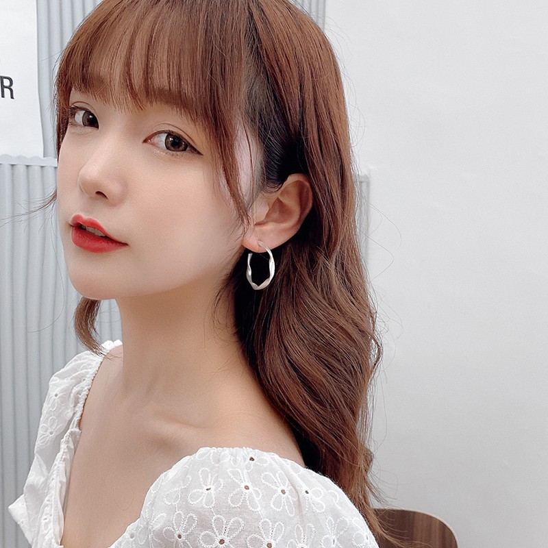 Khuyên Tai Kim Loại Bảng To Phong Cách Âu Mỹ A283