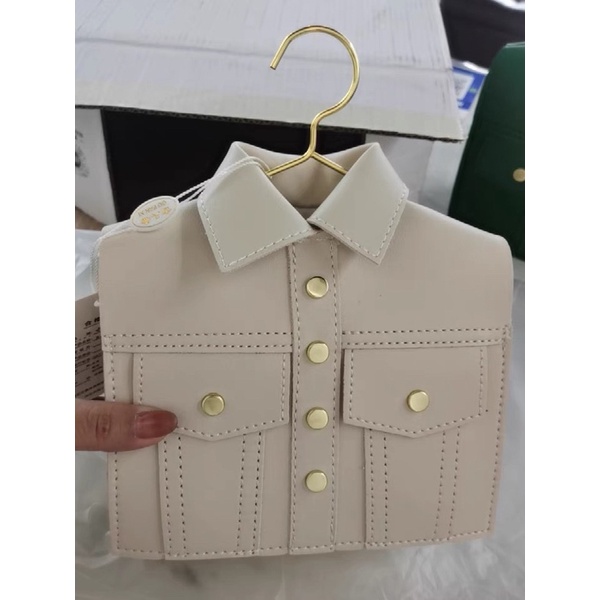 Túi Xách Nữ - Túi Vuông Hộp Mini Đeo Chéo, Hàng Thiết Kế Áo Sơ Mi Độc lạ, Thời trang, Cá Tính Kèm Dây Xích Đeo