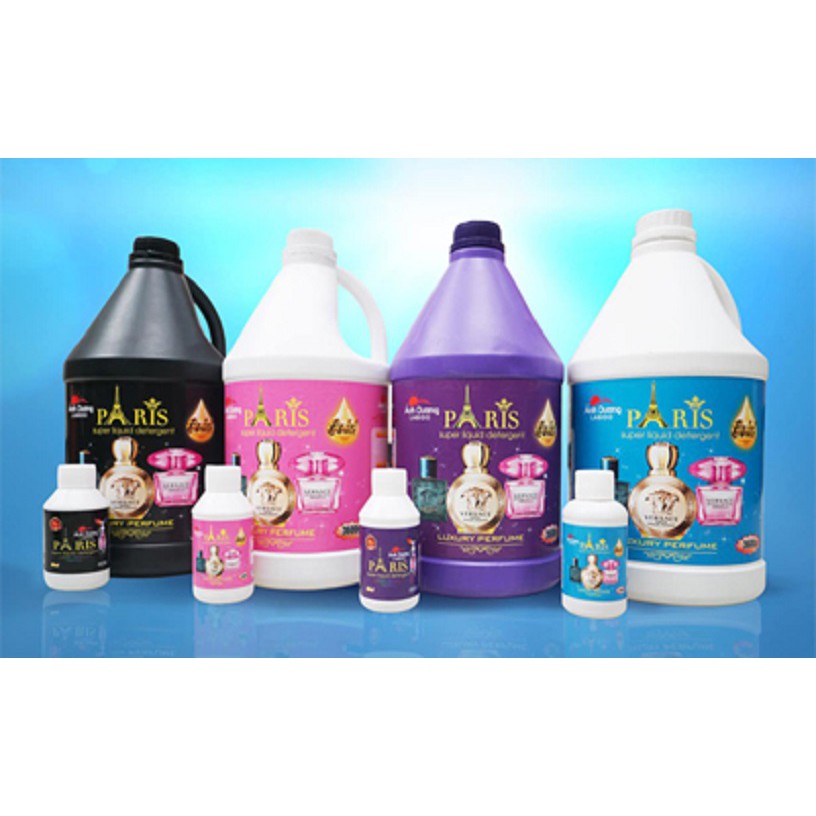 Nước giặt xả Paris Thái Lan 3600ml, bột giặt nước cao cấp - Đánh bay mọi vết bẩn