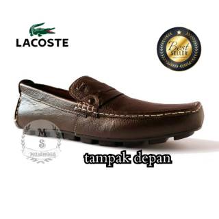 LACOSTE Giày Lười Da Bò Size 39-40-41-42-43-44