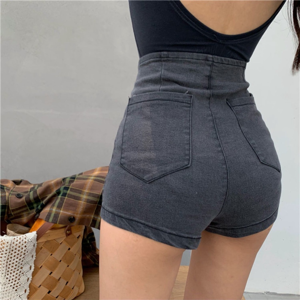 Quần Short Jean Lưng Cao Quyến Rũ Thời Trang Cho Nữ | BigBuy360 - bigbuy360.vn