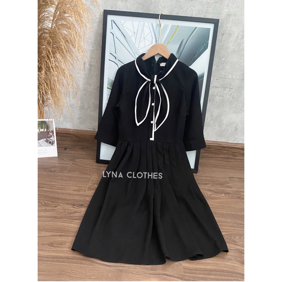Váy thiết kế tiểu thư màu đỏ cổ nơ siêu đẹp cho mùa lễ hội giúp nàng tỏa sáng rực rỡ mỗi khi xuất hiện | BigBuy360 - bigbuy360.vn