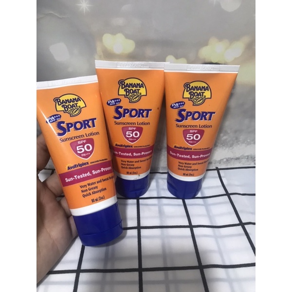 Kem Chống Nắng thể thao Banana Boat Ultra Sport Sunscreen Lotion SPF 50 90ml (Mỹ)