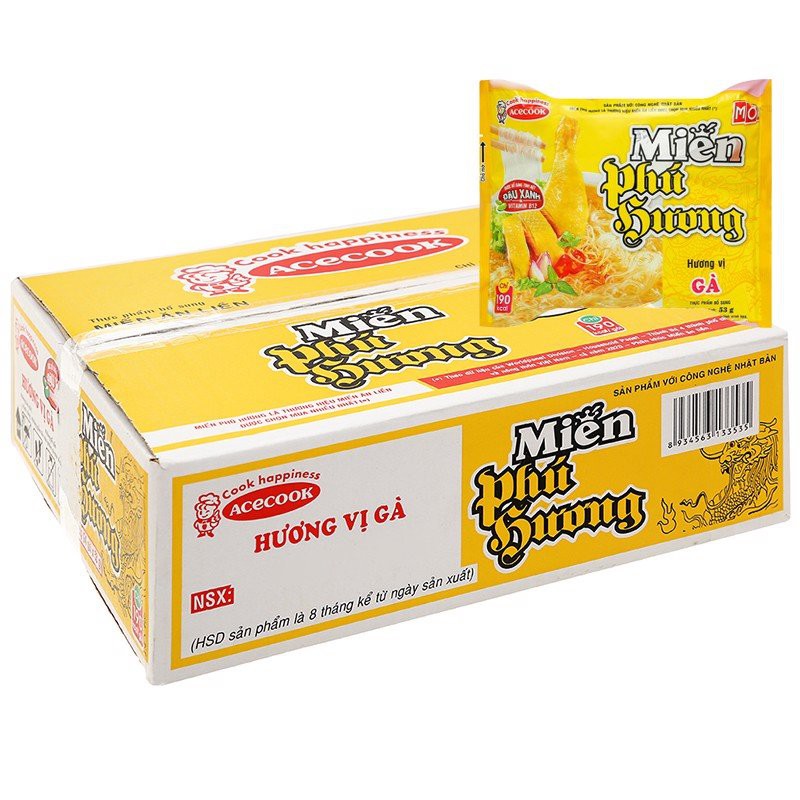 Thùng miến ăn liền Phú Hương (24 gói)