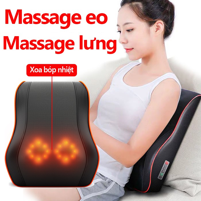 Gối massage vai gáy toàn thân đa năng cao cấp , gối mát xa vai gáy toàn thân đa năng Thiết bị massage lưng massage Benbo