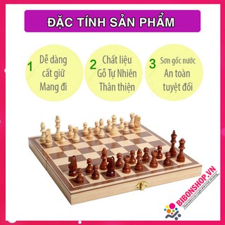 Bộ cờ vua bằng Gỗ cao cấp cho bé