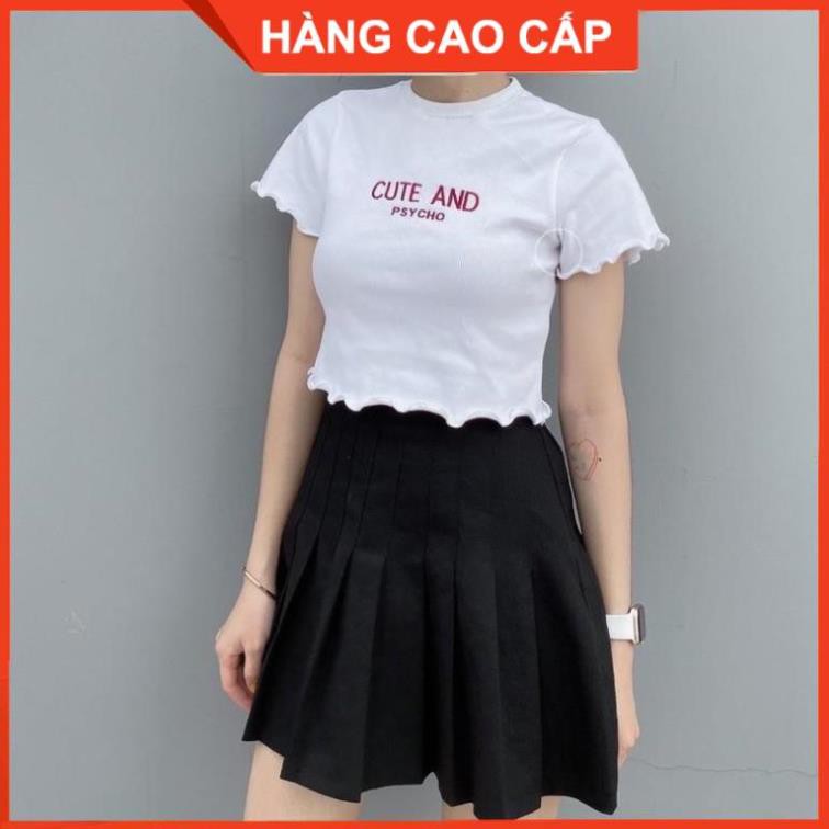 Áo Croptop Ôm Tay Ngắn, Croptop Kiểu Tay Ngắn - [HÀNG CAO CẤP] | BigBuy360 - bigbuy360.vn