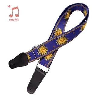 Dây Đeo Đàn Guitar Điện Có Thêu Họa Tiết