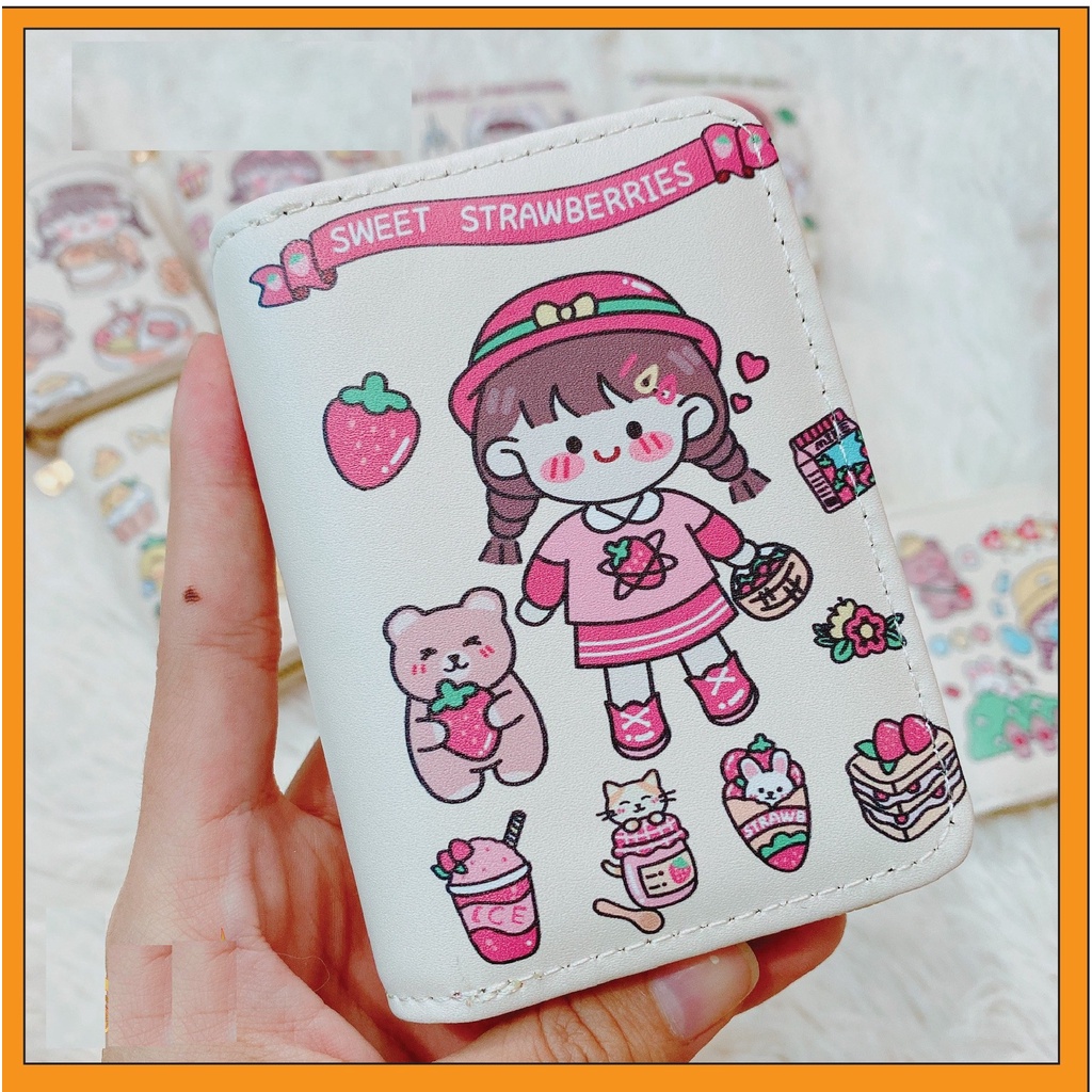 VÍ CẦM TAY KHÓA KÉO CÔ GÁI CHIPI