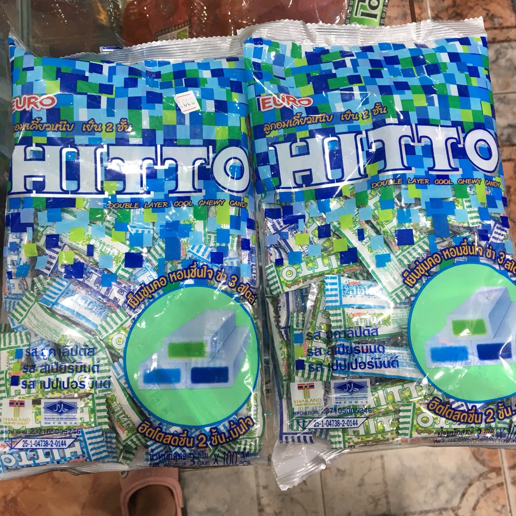 Kẹo Trái Cây Hitto Thái Lan Gói 100 Chiếc
