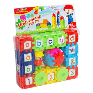 [Mã BMLT35 giảm đến 35K] Bộ Đồ Chơi Xếp Hình 69 Chi Tiết Antona Chi Tiết Lớn Mối Ghép Chắc Chắn Cho Bé Vừa Học Vừa Chơi