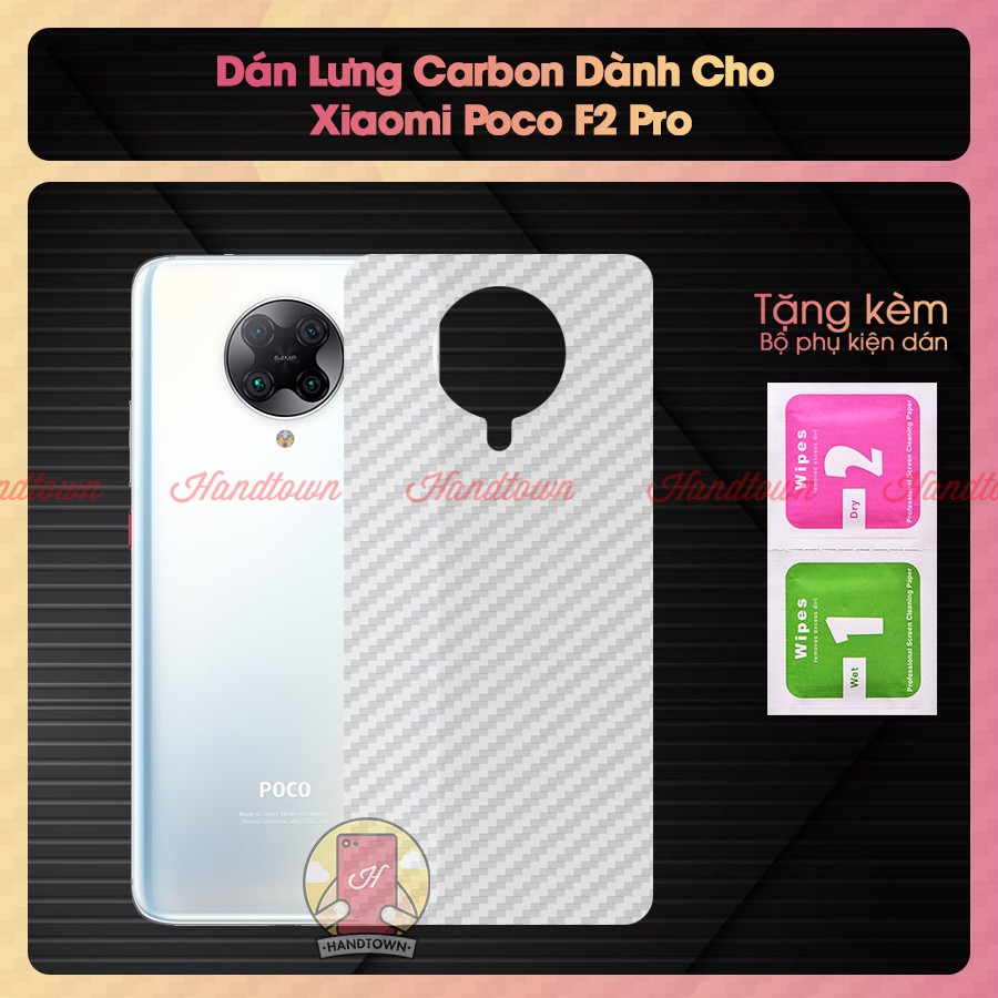 Miếng dán lưng cacbon Xiaomi Poco F2 Pro