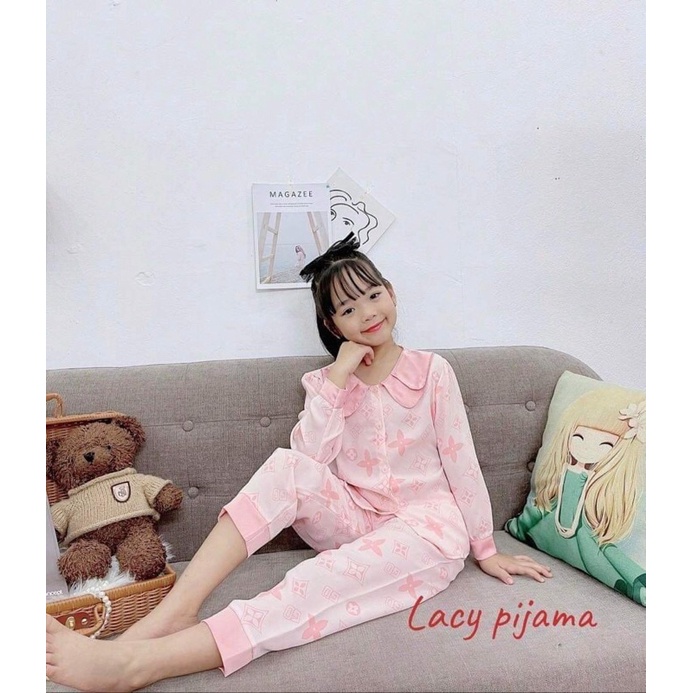 sale bộ lụa dài bé gái