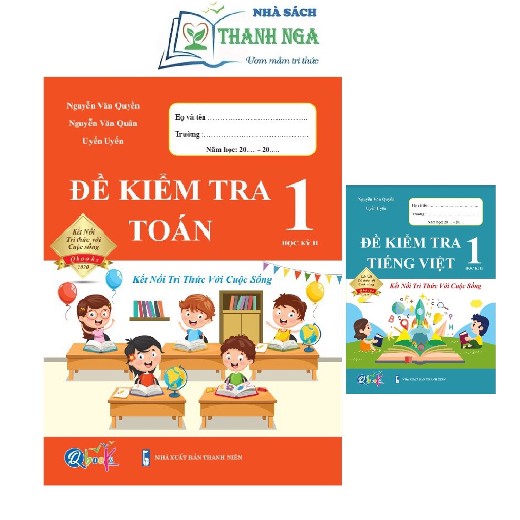 Sách - Combo Đề Kiểm Tra Toán và Tiếng Việt 1 - Kết nối tri thức với cuộc sống - Học Kì 2 (2 cuốn)